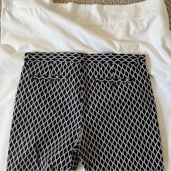 GAP Brand Navy and White Cropped Pants Size 14 - Picture 6 of 8